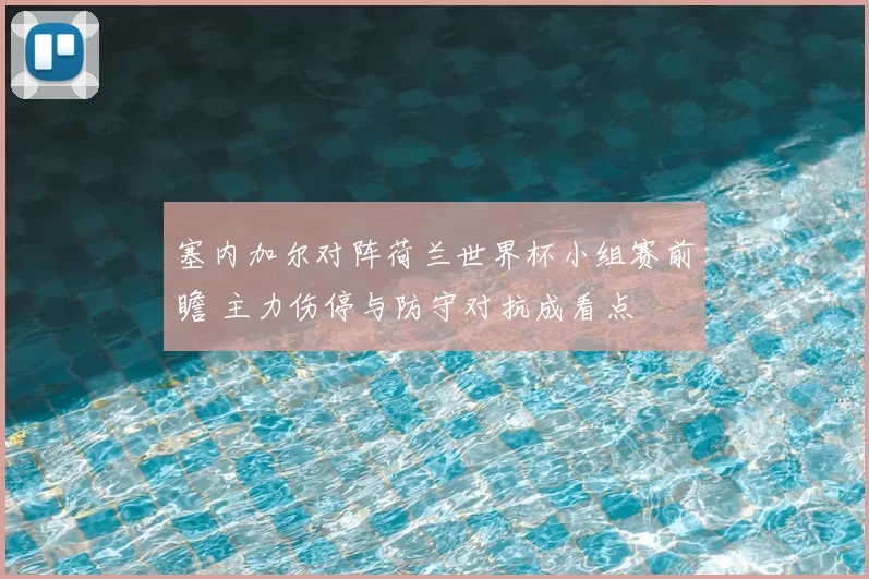 塞内加尔对阵荷兰世界杯小组赛前瞻 主力伤停与防守对抗成看点